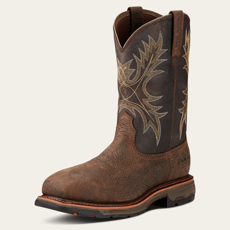 WorkHog Wide Square Toe Waterproof Composite Toe Work Boot