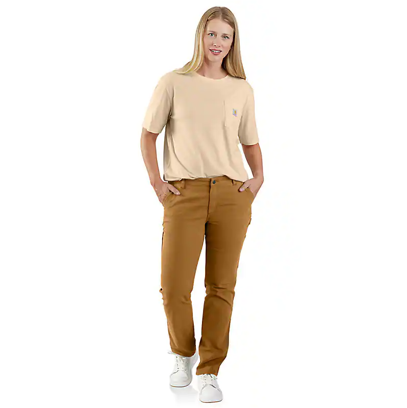 105113-BRN - RF Rlxd Fit Cnvs Wrk Pnt