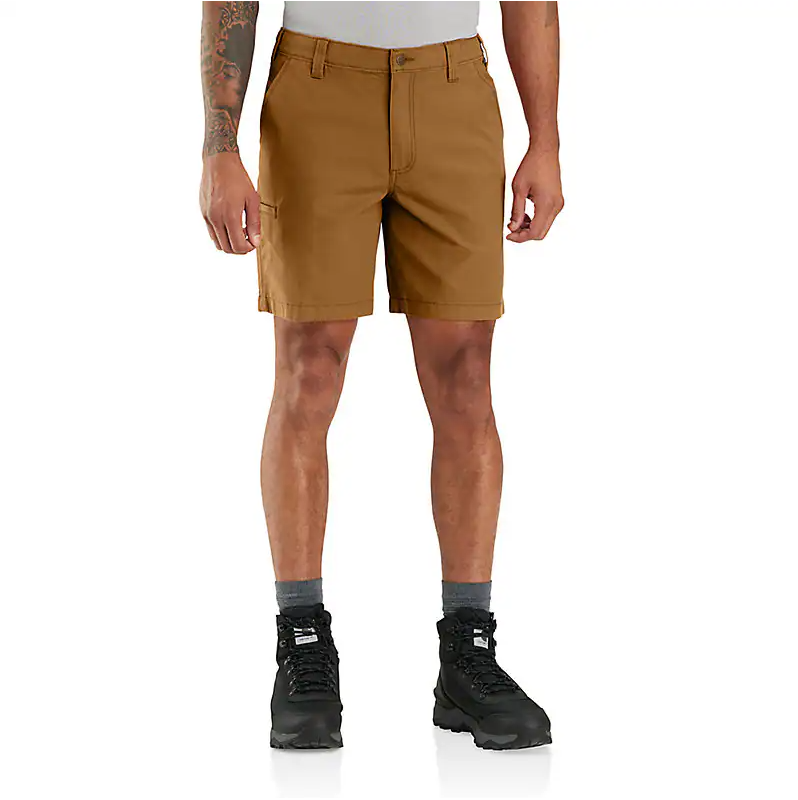 105841-BRN - RF RlxdFit Cnvs Wrk Shrt