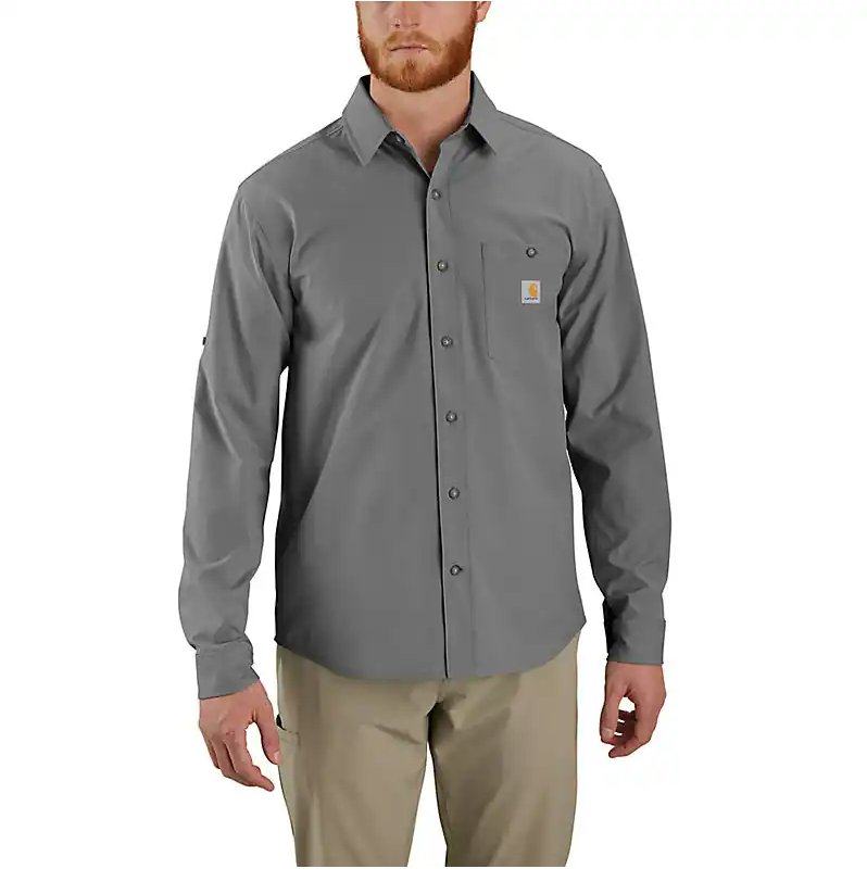 106552-STL - Frc SunDef RlxdFit LW LS Shrt
