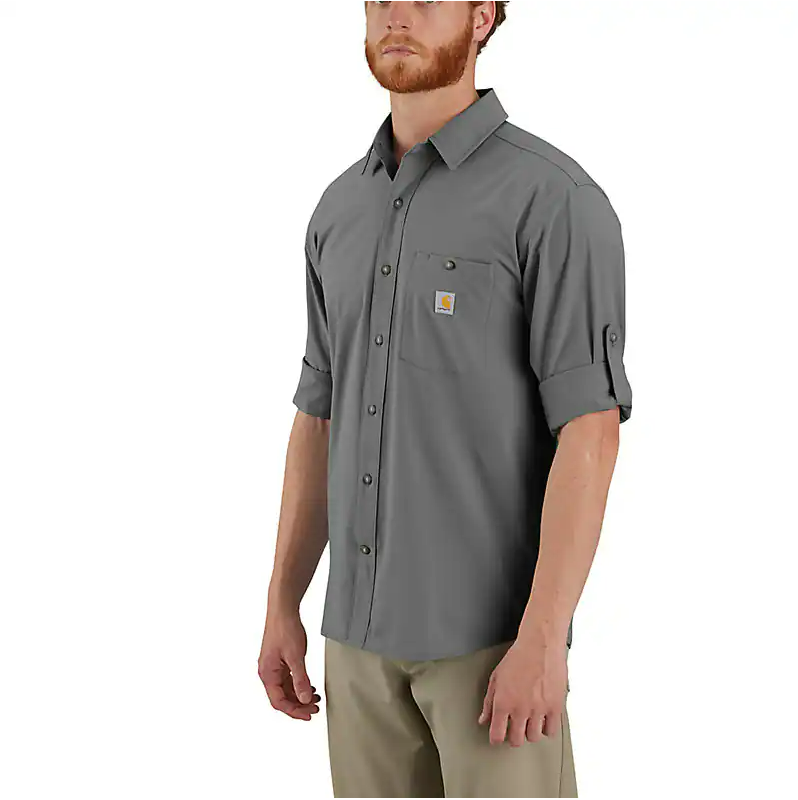 106552-STL - Frc SunDef RlxdFit LW LS Shrt