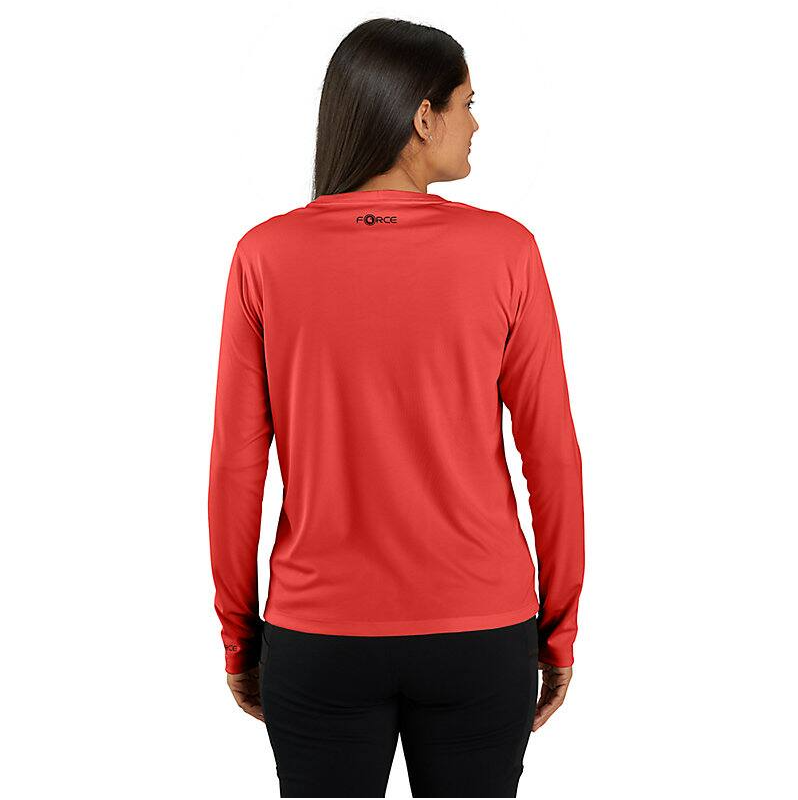 106632-RB9 - WMNS Frc SunDef LW Lng-Slv Grphc TShrt
