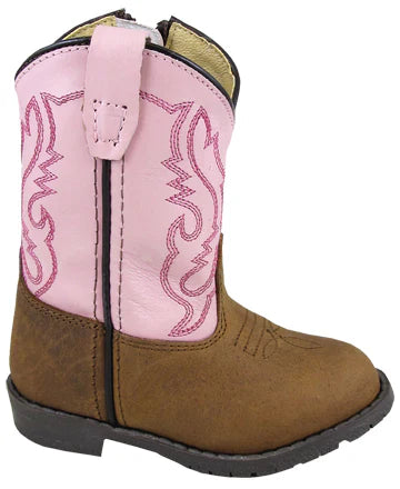Smoky Mountain 3246T Distressed Brown and Pink Boot