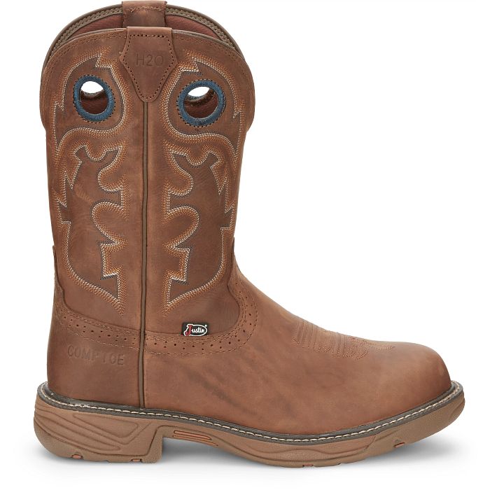 Justin Rush Western Work Boots Composite Toe