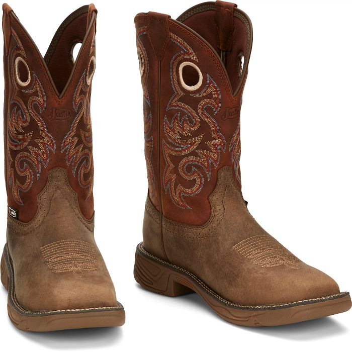 Justin Rush Western Work Boots Composite Toe
