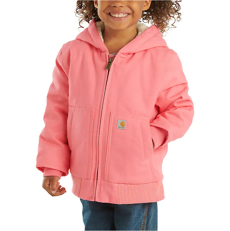 CP9566 - Girls Cnvs Insulated Hooded Active Jacket