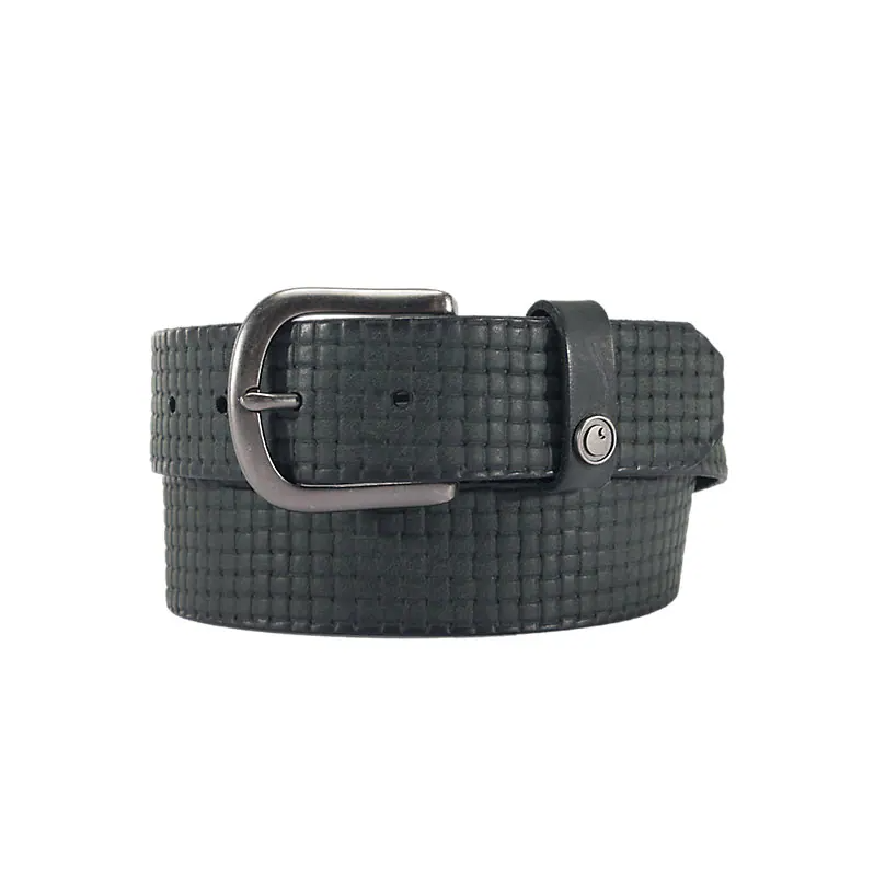 Saddle Leather Basketweave Belt