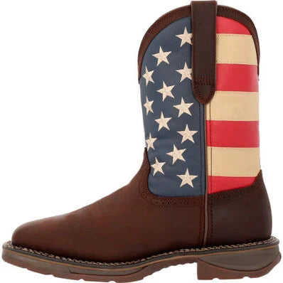 Rebel Steel Toe Flag Western Boot