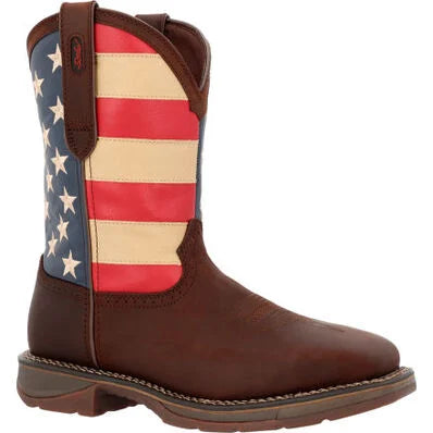 Rebel Steel Toe Flag Western Boot