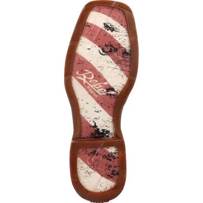 Rebel Patriotic Pull-On Western Boot