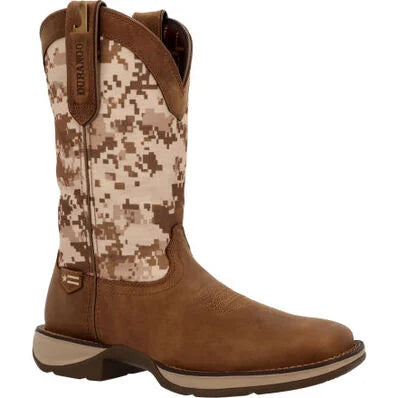 Rebel Desert Camo Pull-On Western Boot