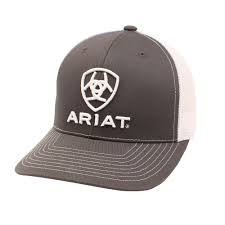 Ariat Gray Shield Logo Cap