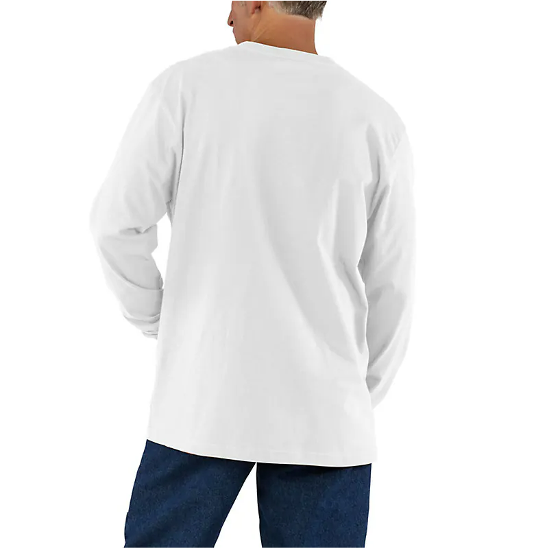K126-NVY - LseFit HW LS Pckt Tshrt
