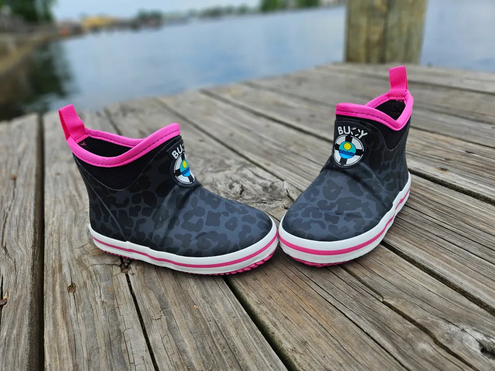 BUOY BOOTS BLACK CHEETAH