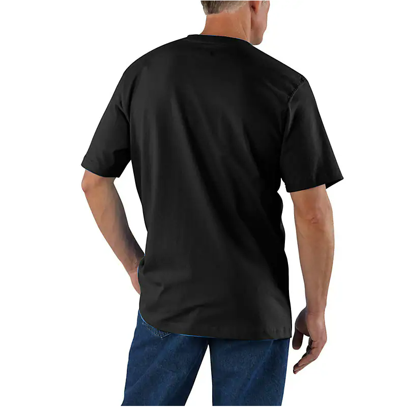 K87-BLK - M LseFit HW SS Pkt TShrt