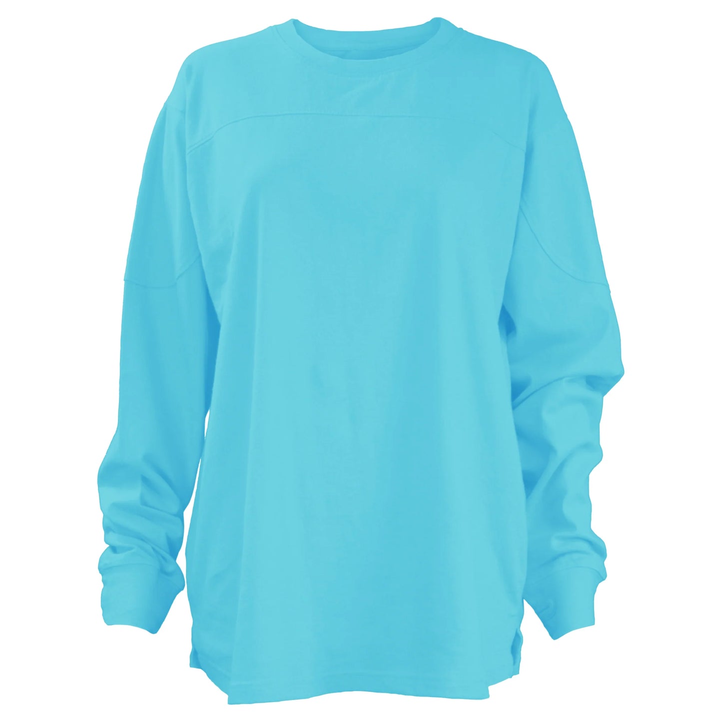 Long-Sleeve Crew-Neck Oversized Pieced Top