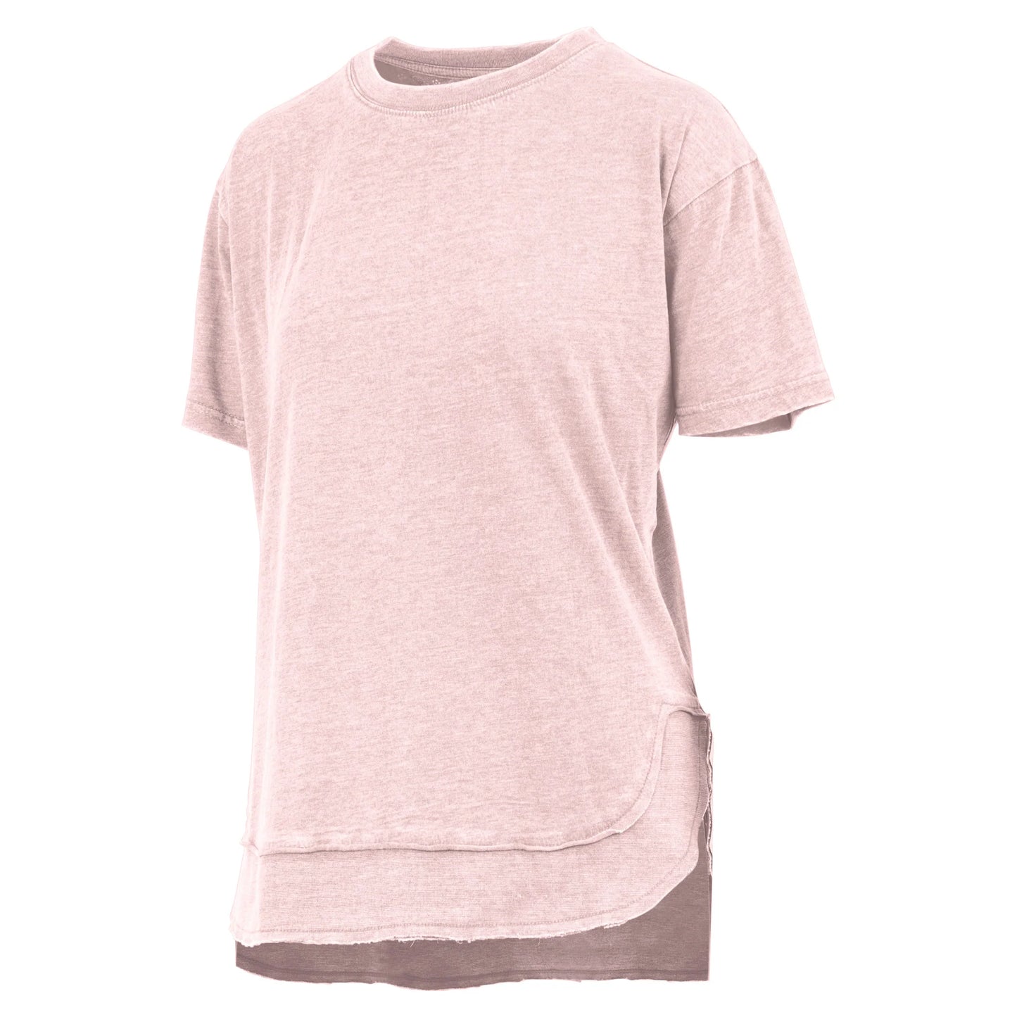 Short-Sleeve Crew-Neck Rounded Bottom Vintage Top
