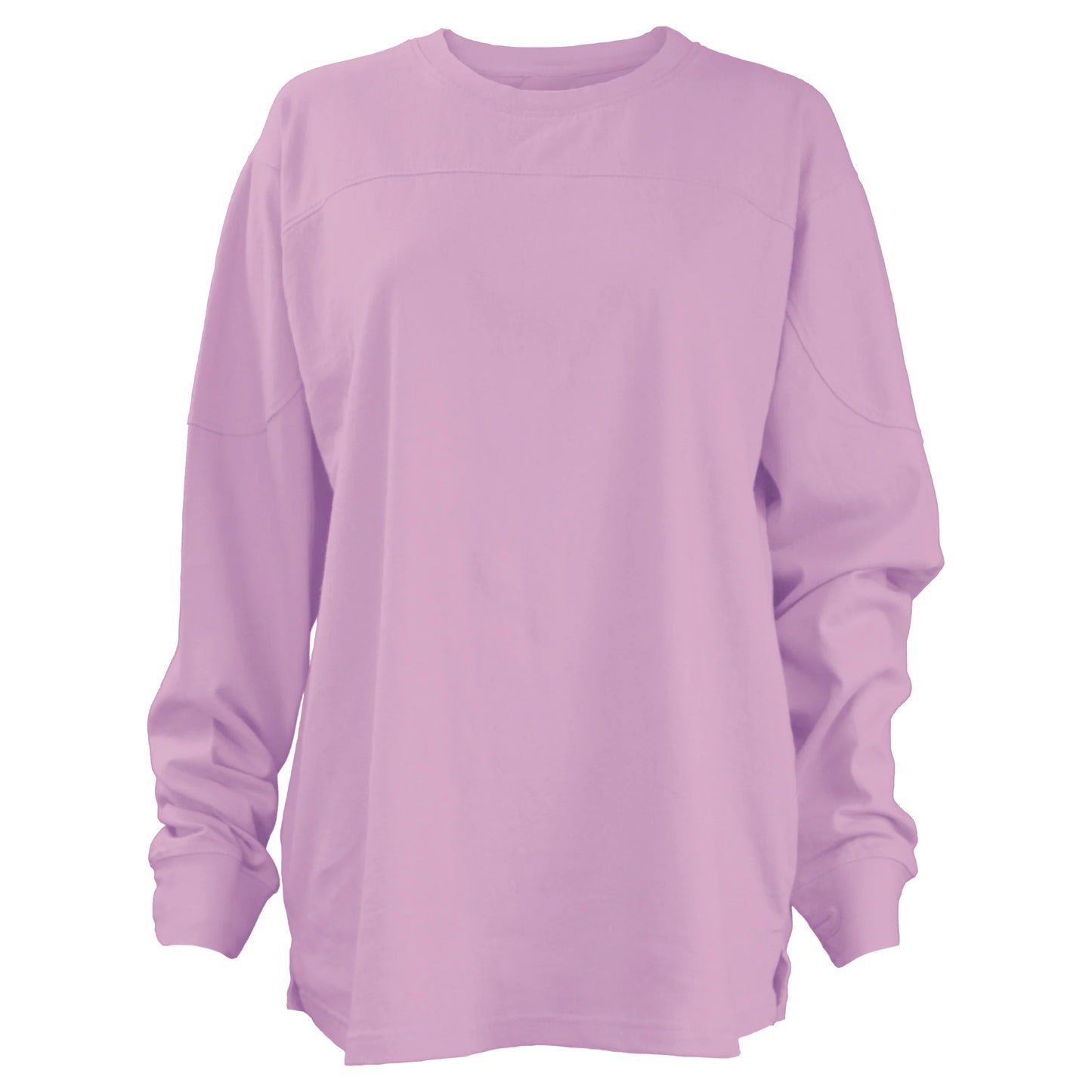 Long-Sleeve Crew-Neck Oversized Pieced Top