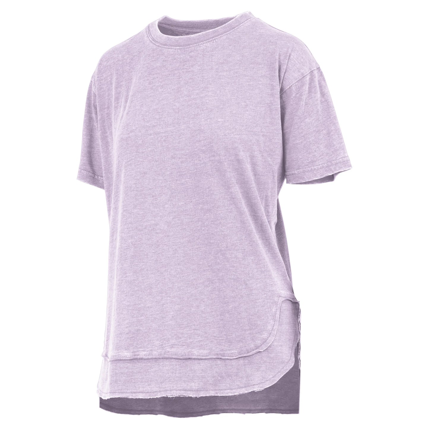 Short-Sleeve Crew-Neck Rounded Bottom Vintage Top