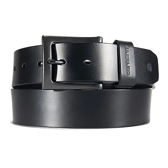 Burnished Leather Box Buckle Belt