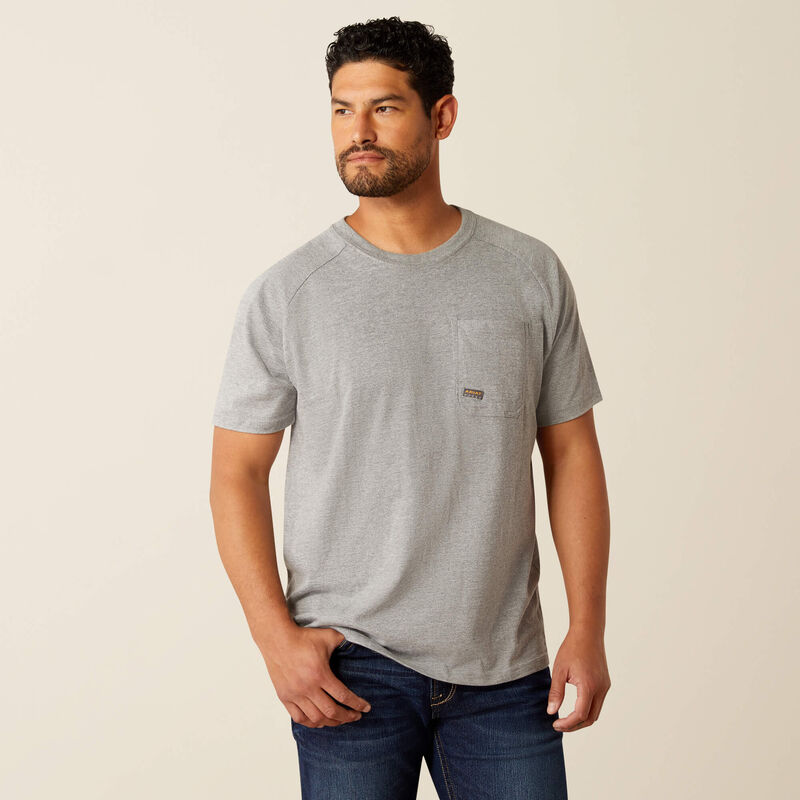 Rebar Cotton Strong Hardhead TShirt - Heather Grey