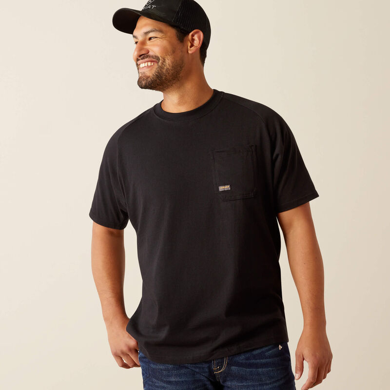 Rebar Cotton Strong Workhog TShirt - Black