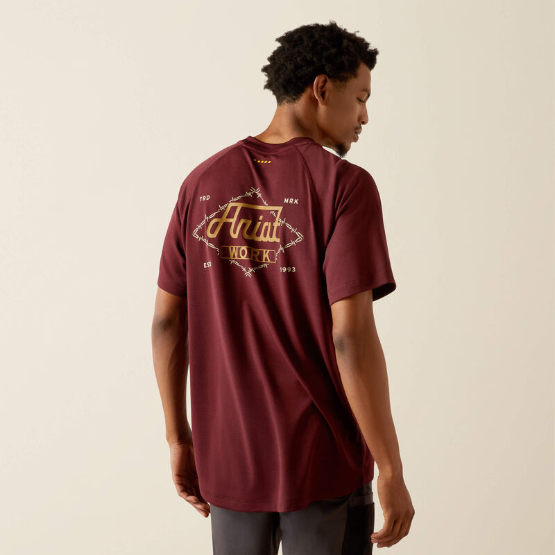 Rebar Heat Fighter Wired TShirt - Malbec