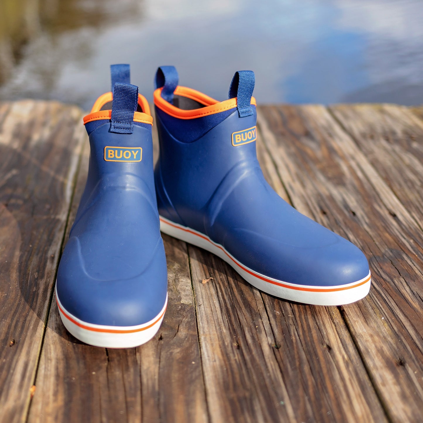 Mens Navy Orange