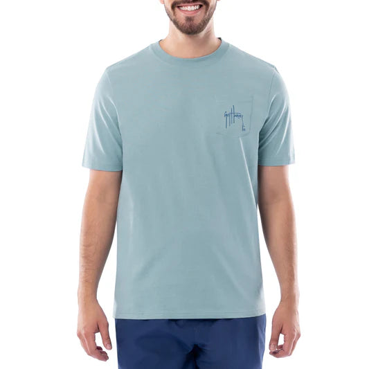 Sunset Paradise Pocket TShirt
