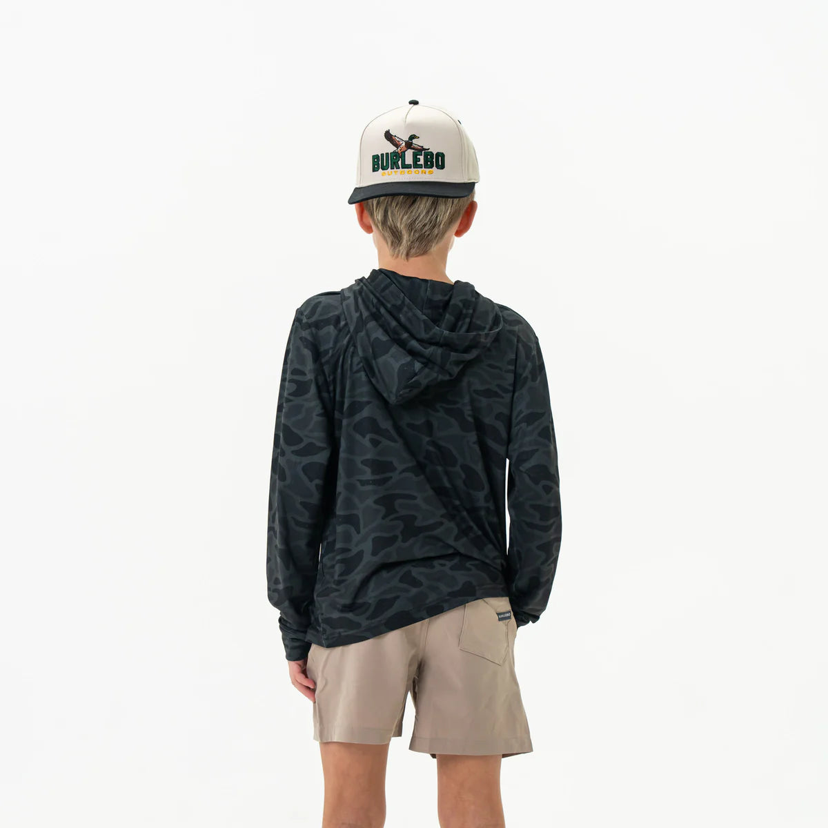 Youth - Performance Hoodie - Black Camo