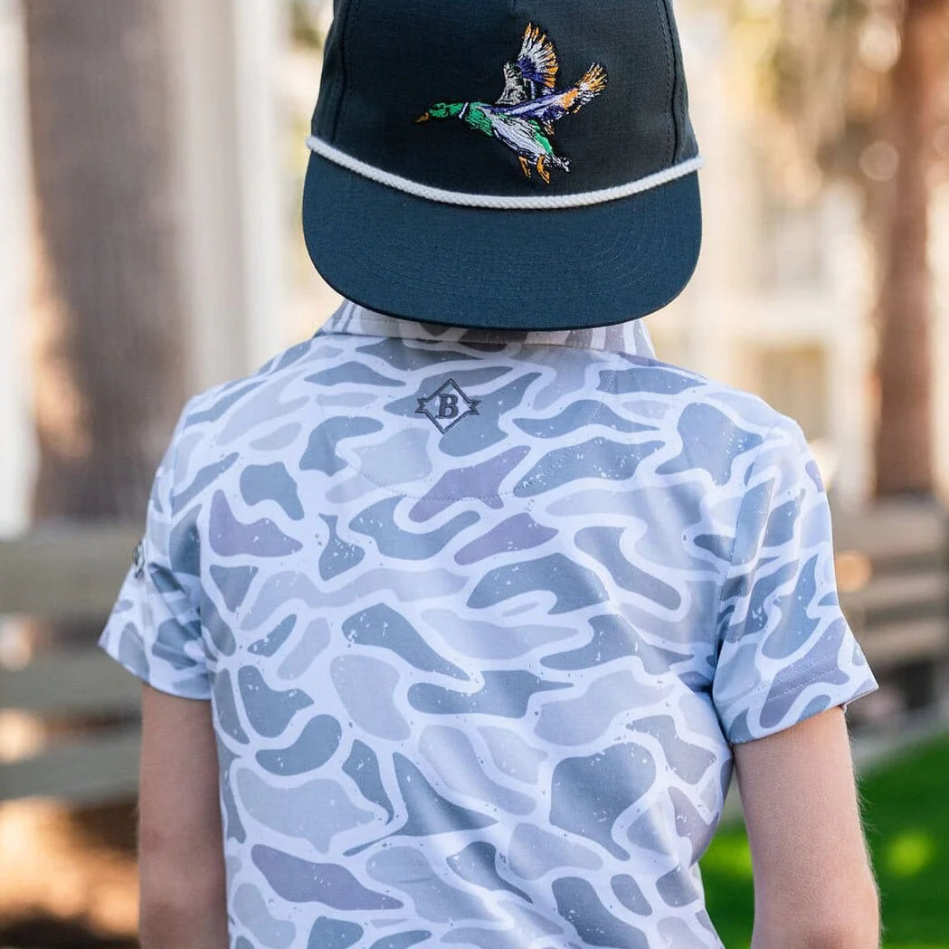 Youth - Performance Polo - White Camo