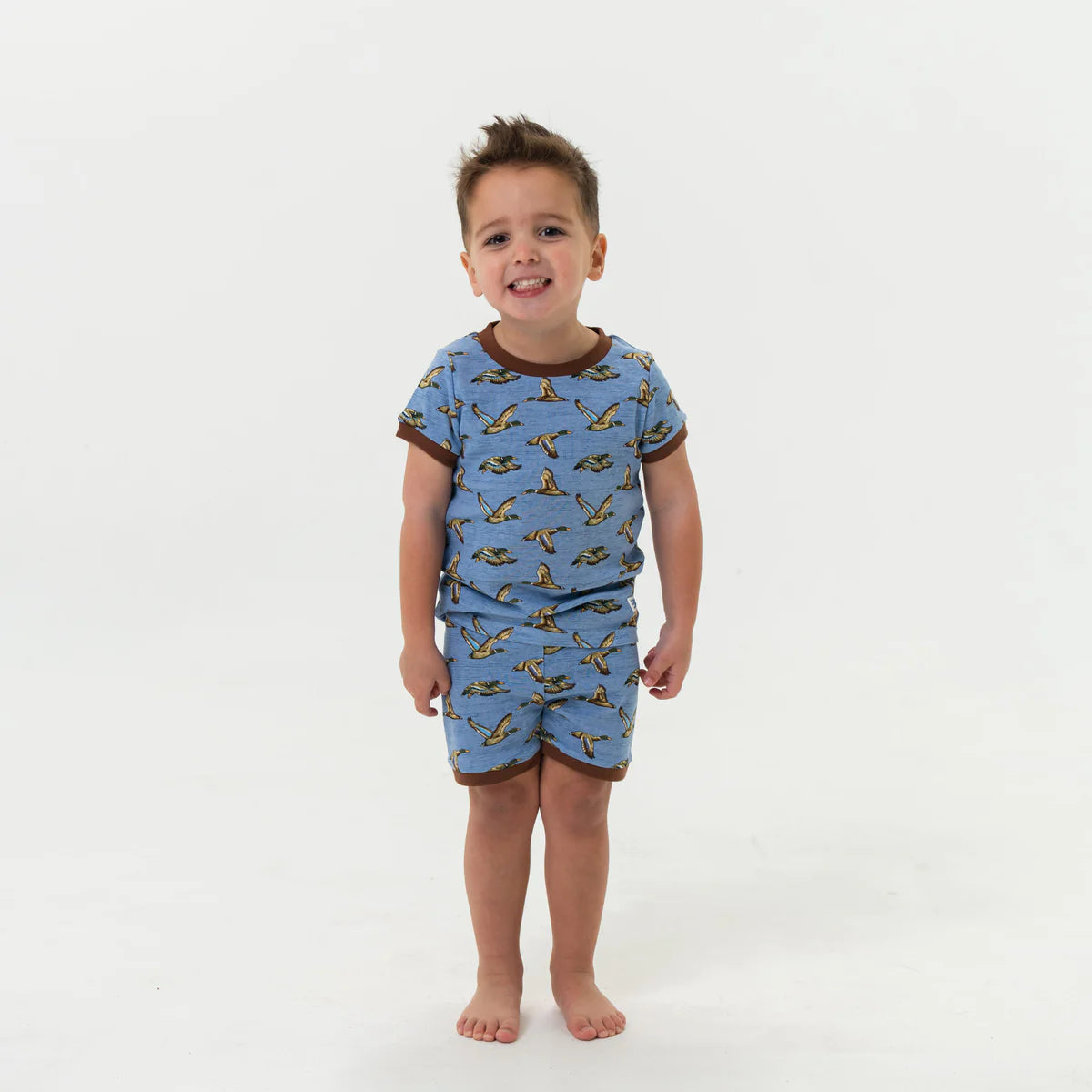 Youth - Sleep Short Set - Jumbo Mallards - Blue