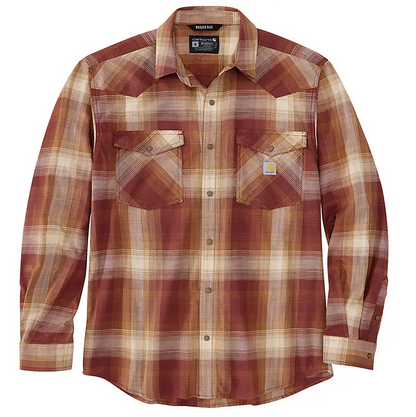 106756-RB3 - Mntna RF RlxdFit LW LS Snp-Frnt Pld Shrt