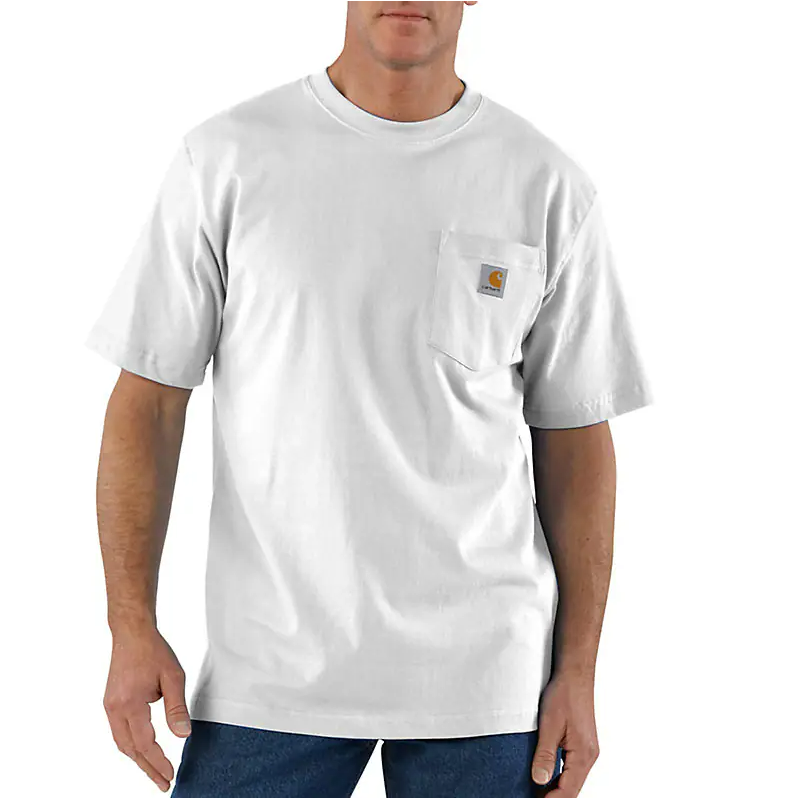 K87-WHT - M LseFit HW SS Pkt TShrt
