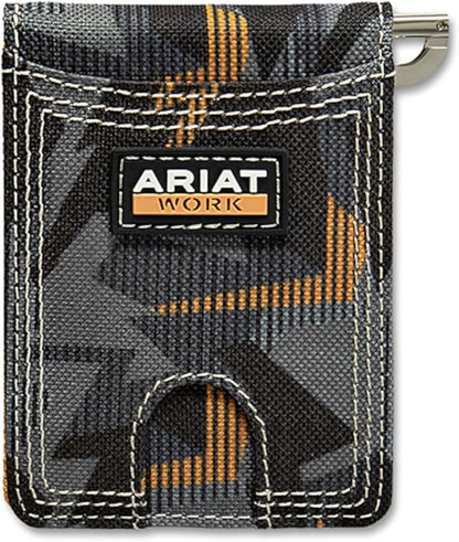 Ariat Work Bifold Money Clip Bold Print Wallet