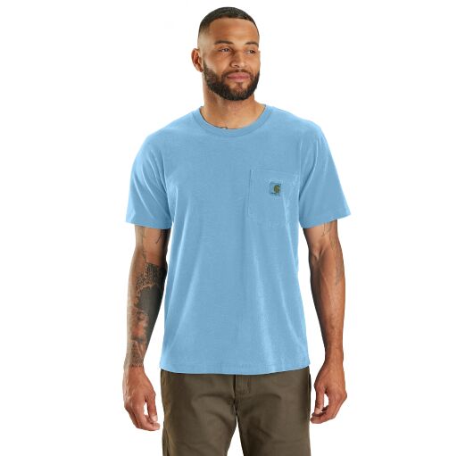 106252-HL6 - RlxdFit LW SS Dyed Pckt Tshrt